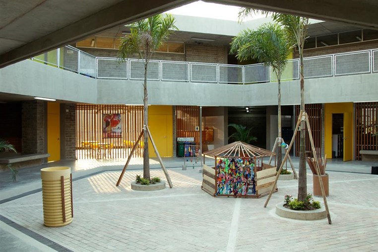 Shakira Opens School in Colombia
